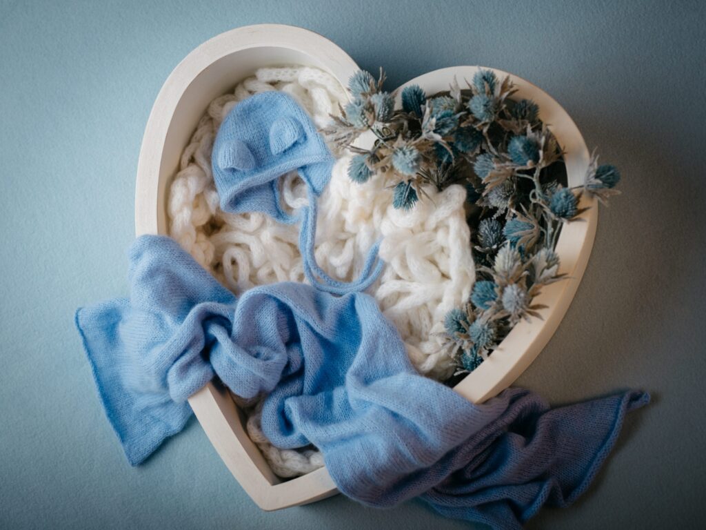 Set mit Herzschale im Fotostudio in Denkendorf