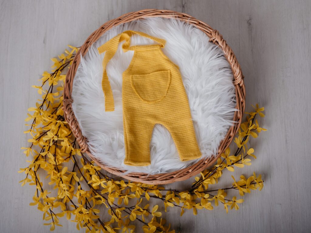 Set mit Körbchen oder Schale, Decken und Accessoires im Fotostudio in Denkendorf